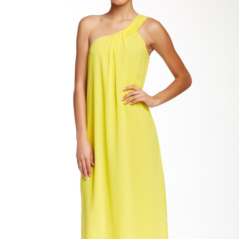 NWT Cynthia Steffe Asher Asymmetrical Yellow Dress